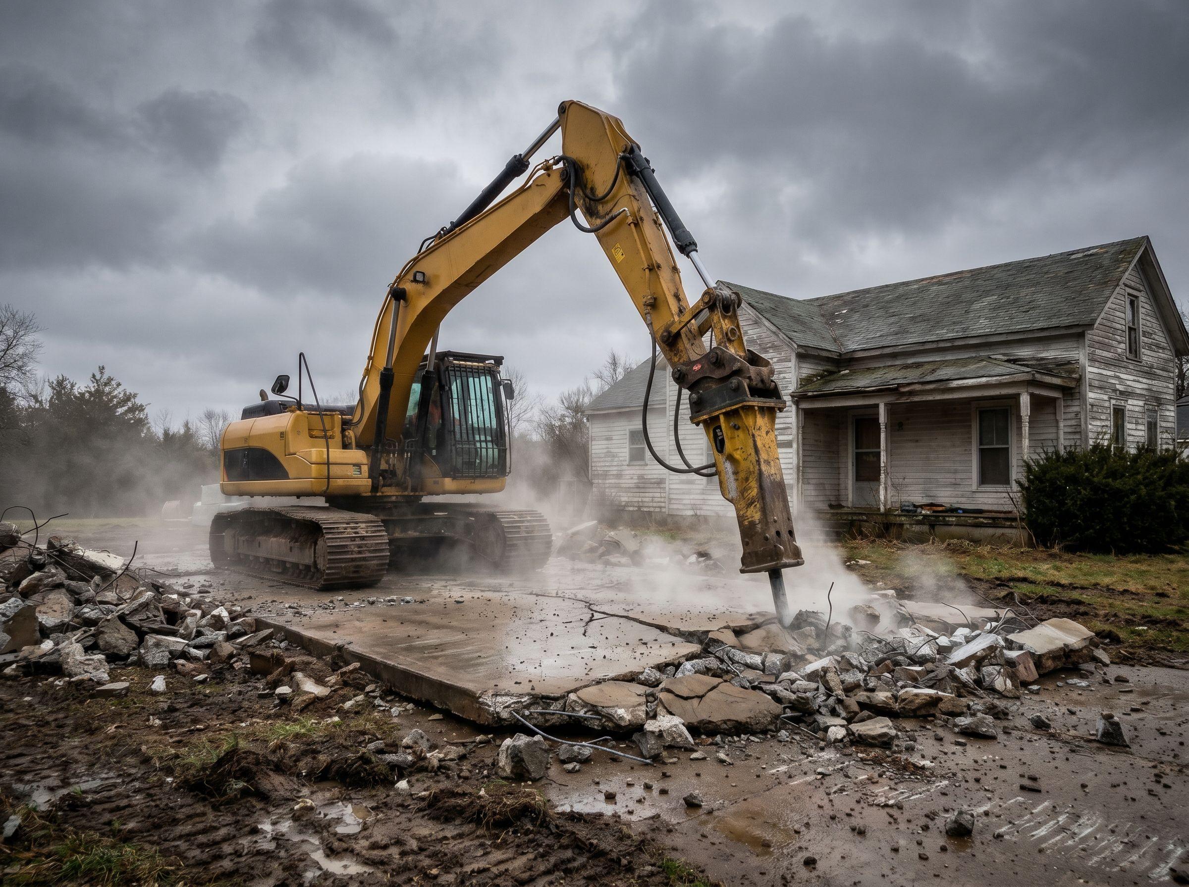 Utility Trenching Run, Excavator Services by HL Construction Group
